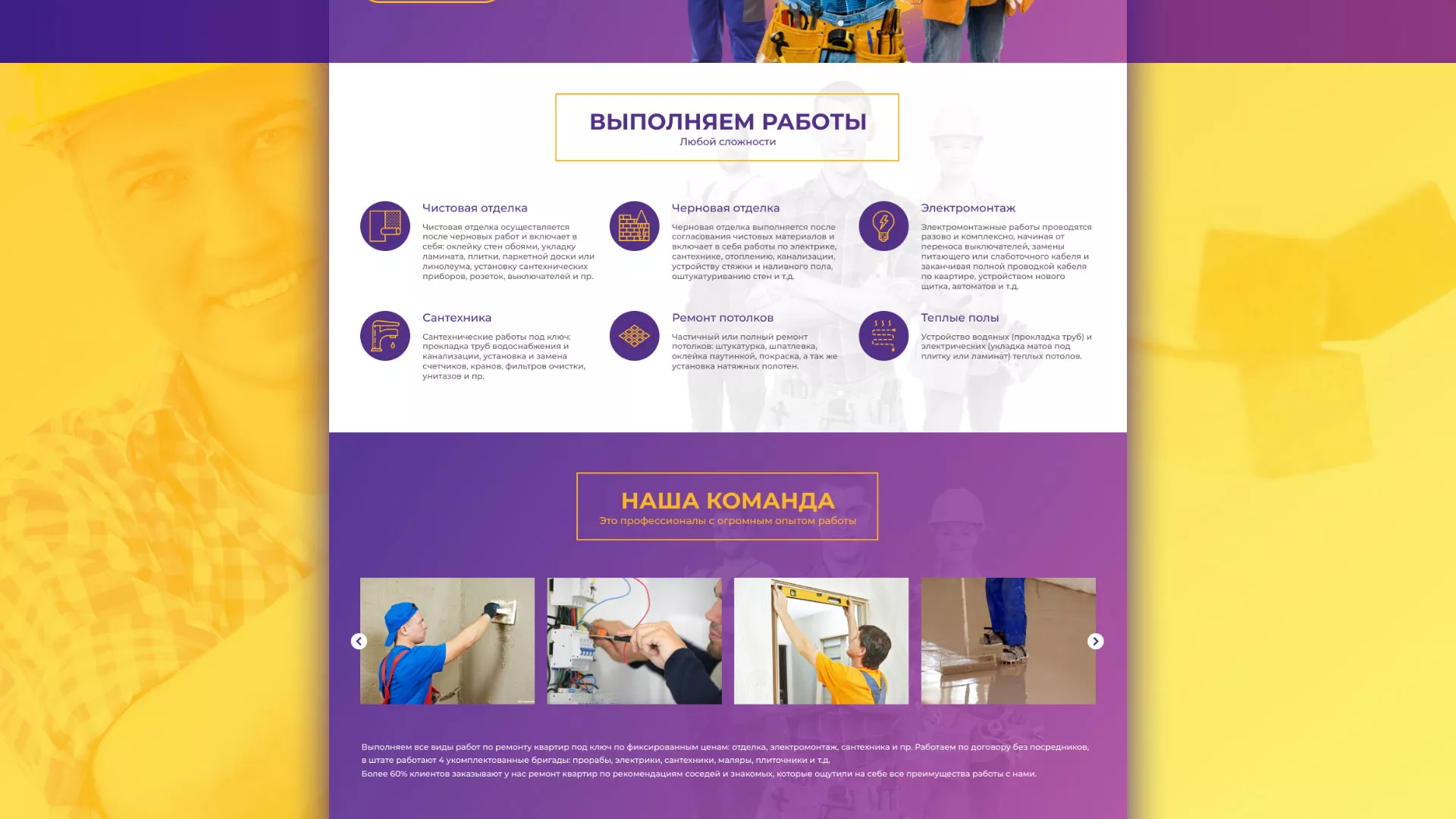 Разработка сайта строительной компании «Милана-Строй» в Алагире