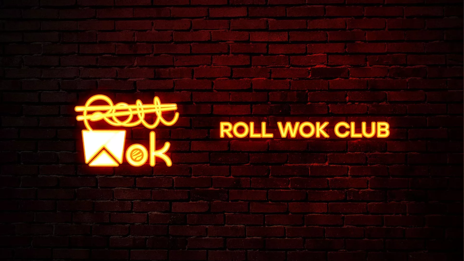 Разработка интерьерной вывески суши-бара «Roll Wok Club» в Алагире